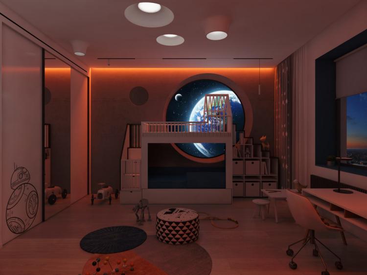 Детская комната «Гравитация» - дизайн интерьера