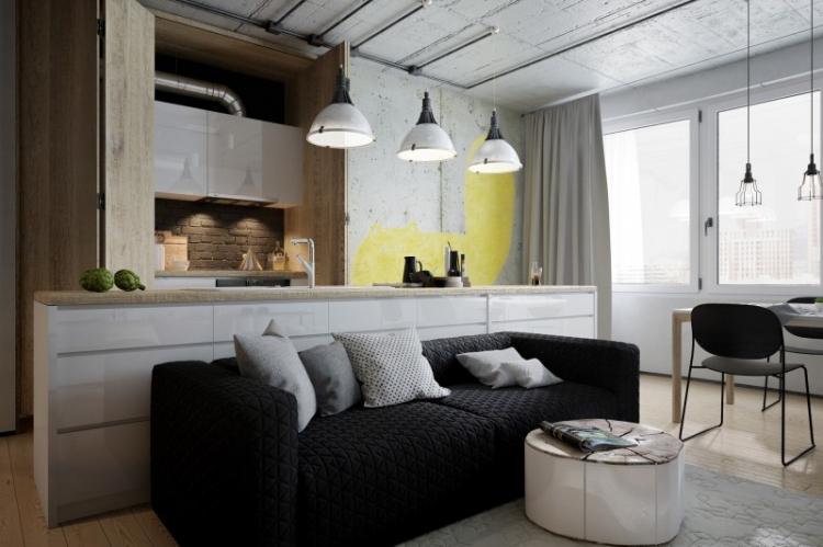 Диван для кухни в стиле лофт