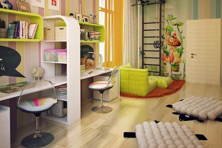 Дизайн детской комнаты для двух девочек