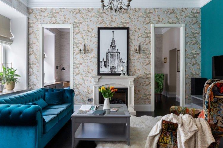 Гостиная 15 кв.м. - дизайн интерьера фото