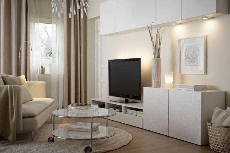 Бежевая гостиная 16 кв.м. - Дизайн интерьера