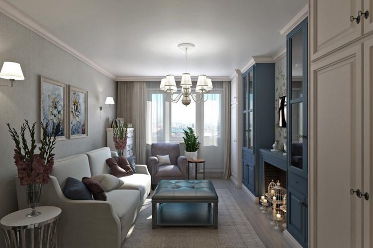 Дизайн гостиной 16 кв.м. - фото реальных интерьеров