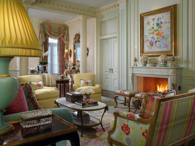 Гостиная 17 кв.м. в винтажном стиле - Дизайн интерьера