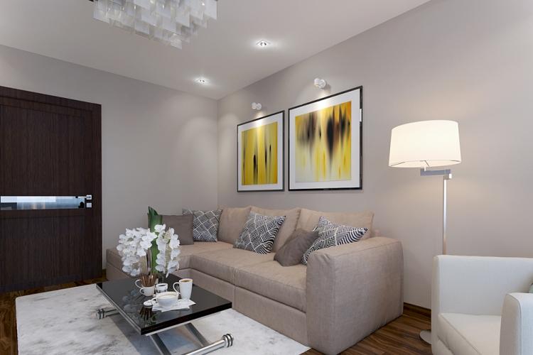 Освещение - Дизайн гостиной 17 кв.м.