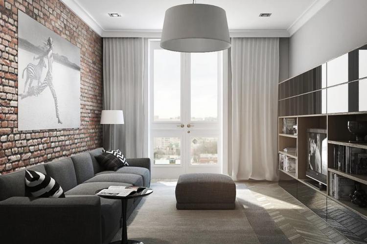 Дизайн гостиной 18 кв.м. - фото реальных интерьеров