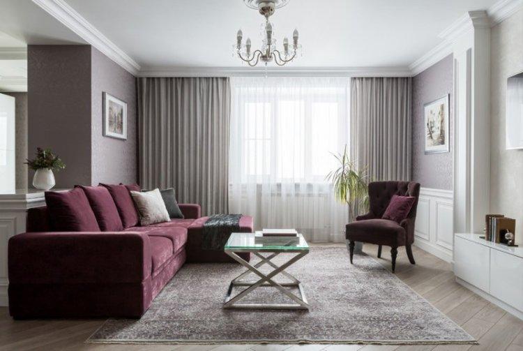 Гостиная в классическом стиле - дизайн интерьера фото