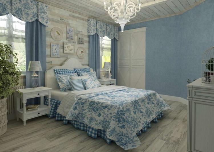 Дизайн интерьера спальни в стиле прованс