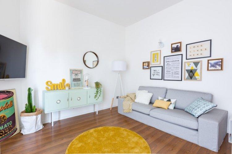 Гостиная в скандинавском стиле - дизайн интерьера фото