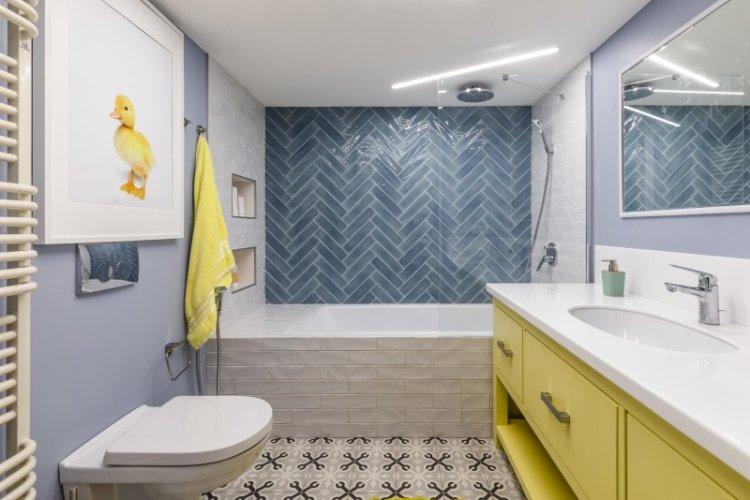 Ванная комната в стиле контемпорари - дизайн интерьера фото