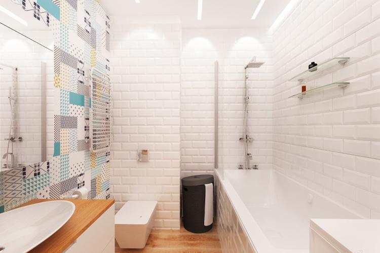 Ванная комната в скандинавском стиле - Дизайн интерьера