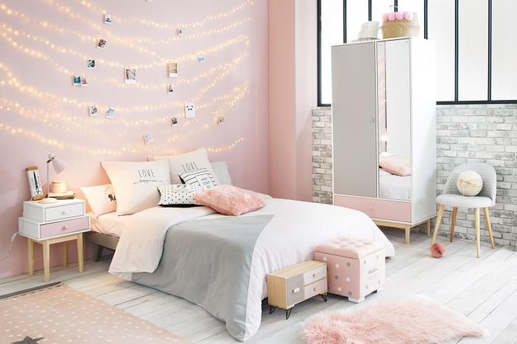 Пастельные оттенки - Дизайн комнаты для девочки-подростка