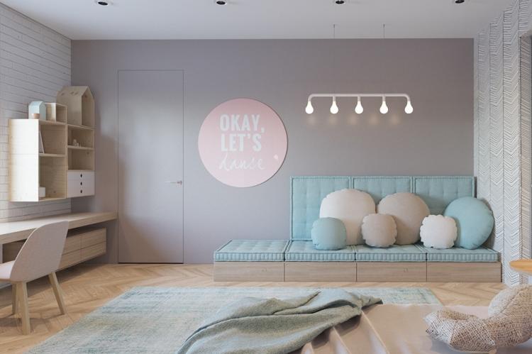 Дизайн интерьера комнаты для девочки-подростка - фото реальных интерьеров