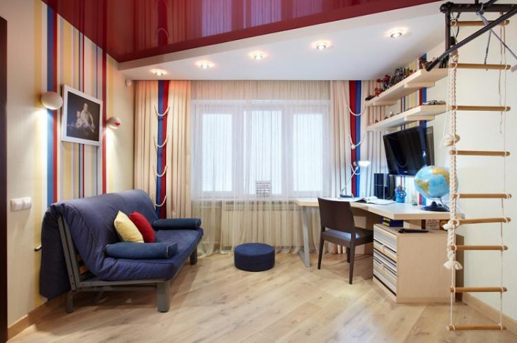 Комната для мальчика-подростка - дизайн интерьера фото