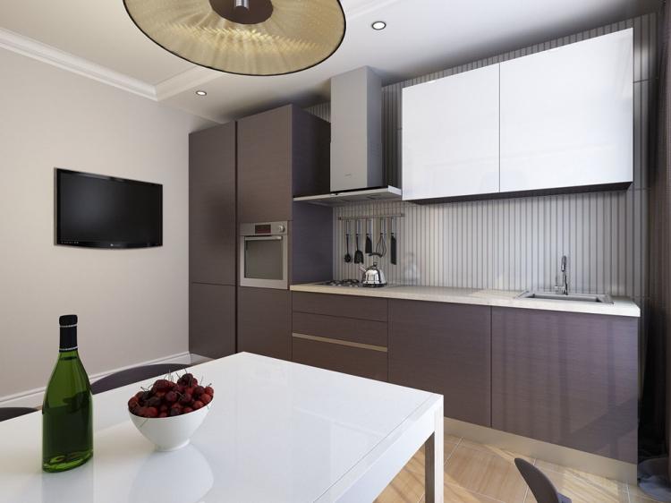 Кухня 10 кв.м. в стиле минимализм - Дизайн интерьера