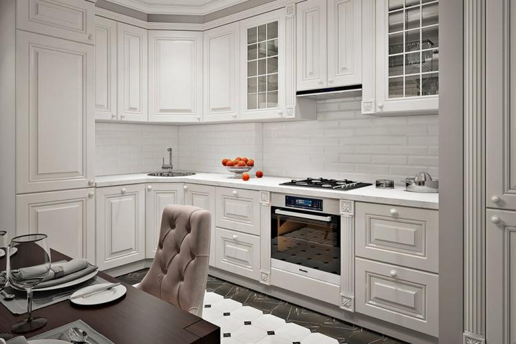 Кухня 10 кв.м. в стиле неоклассика - Дизайн интерьера