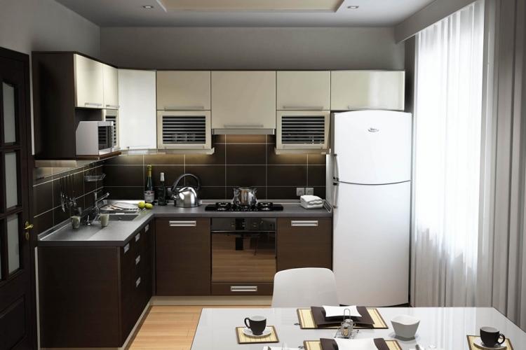 Дизайн кухни 10 кв.м. - фото реальных интерьеров