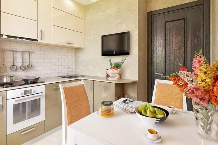 Дизайн кухни 10 кв.м. - фото реальных интерьеров