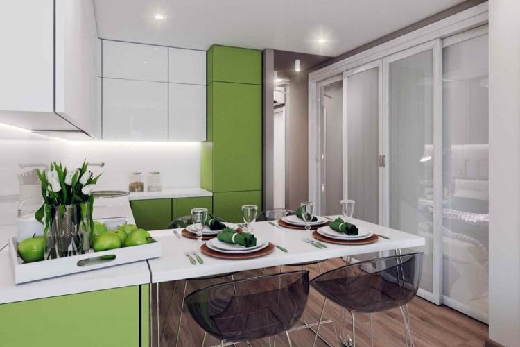 Дизайн кухни 10 кв.м. - фото реальных интерьеров