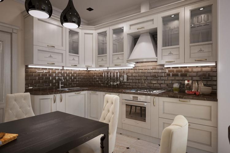 Дизайн кухни 11 кв.м. - фото реальных интерьеров