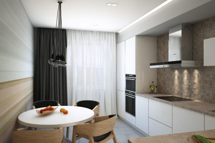 Дизайн кухни 11 кв.м. - фото реальных интерьеров