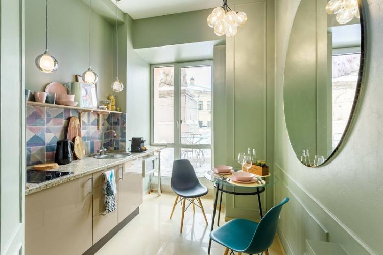 Цвет - Дизайн кухни 12 кв.м.