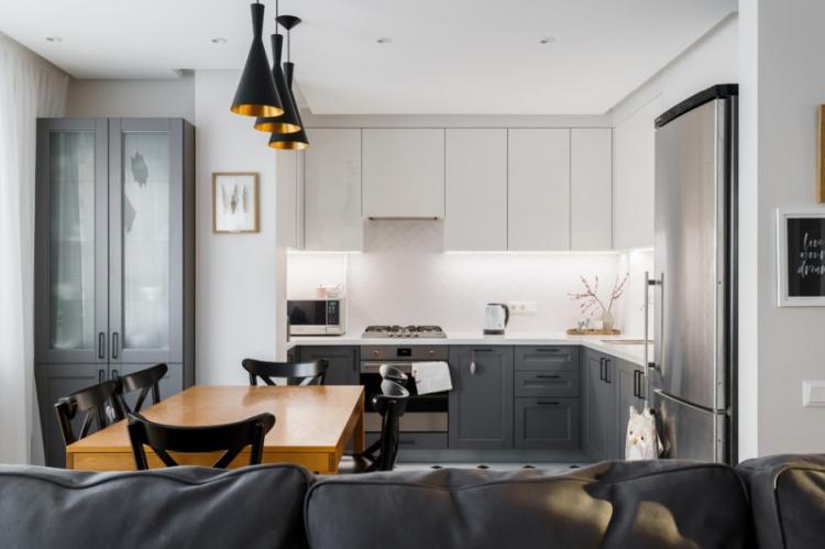 Дизайн кухни 13 кв.м. - фото реальных интерьеров