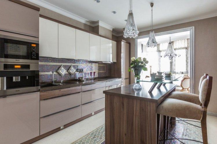Кухня 14 кв.м - дизайн интерьера фото