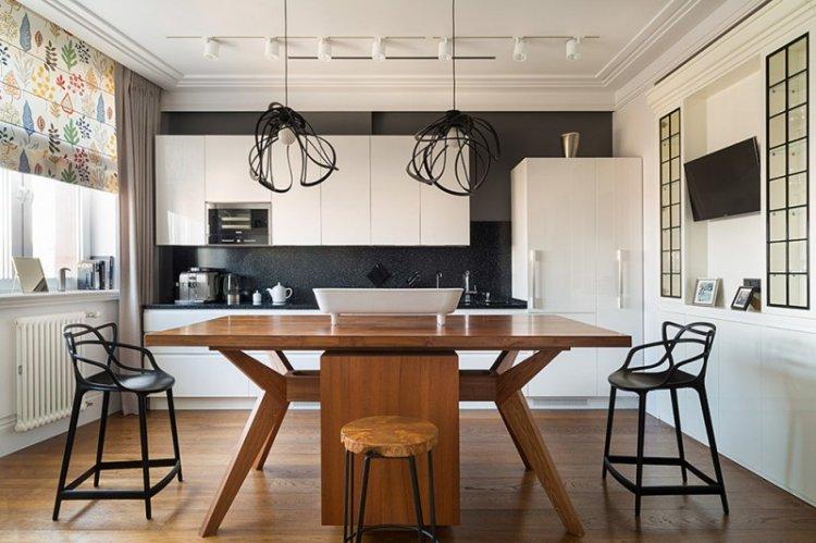 Кухня 14 кв.м - дизайн интерьера фото