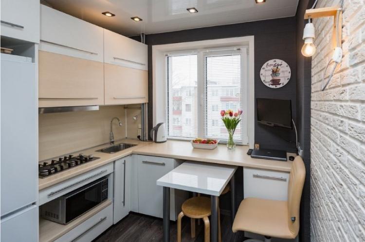 Кухня 2 на 3 метра - дизайн интерьера фото