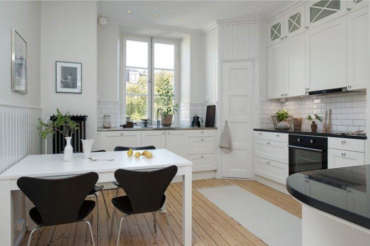 Кухня 20 кв.м. в скандинавском стиле - Дизайн интерьера