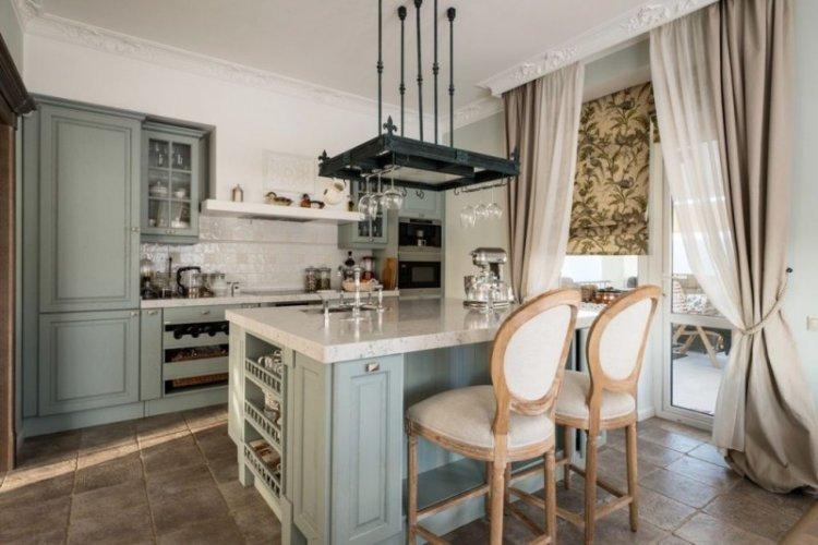 Кухня 20 кв.м. в стиле прованс - Дизайн интерьера