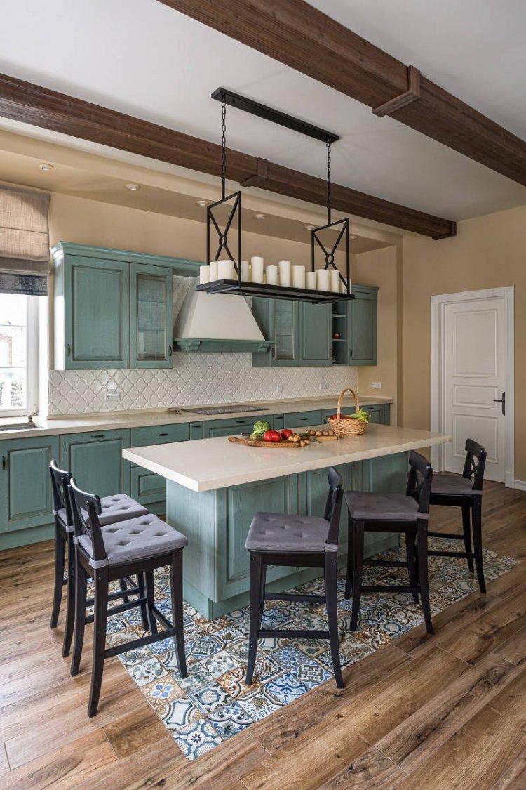 Кухня 20 кв.м. - дизайн интерьера фото