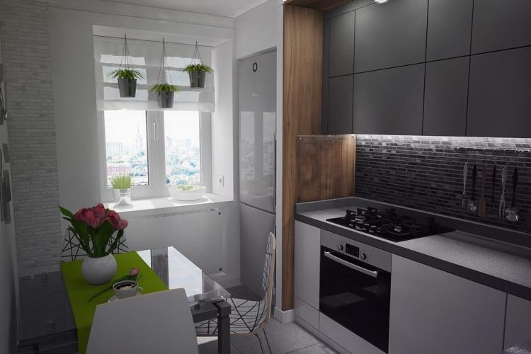 Дизайн кухни 7 кв.м. - фото реальных интерьеров