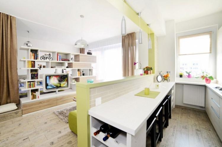 Дизайн кухни-гостиной - фото реальных интерьеров