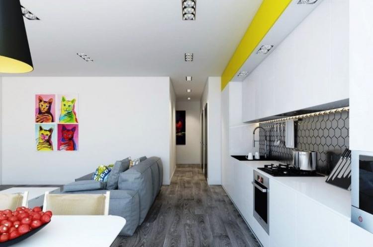 Дизайн кухни-гостиной - фото реальных интерьеров