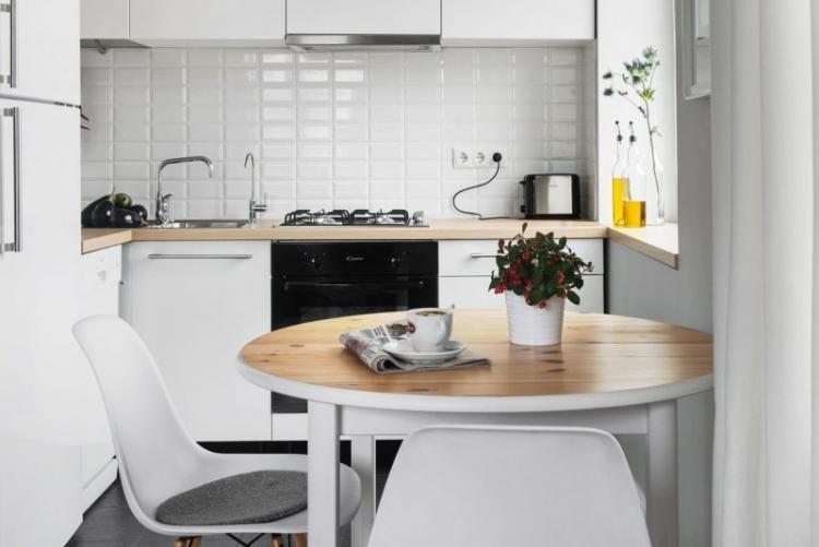 Обеденная зона - Дизайн кухни в хрущевке