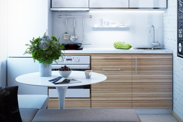 Обеденная зона - Дизайн кухни в хрущевке