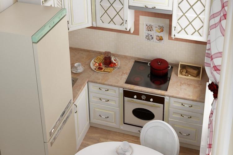 Дизайн интерьера кухни в хрущевке - фото