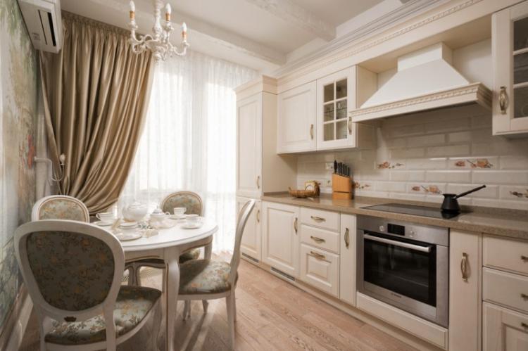 Дизайн кухни в классическом стиле - фото