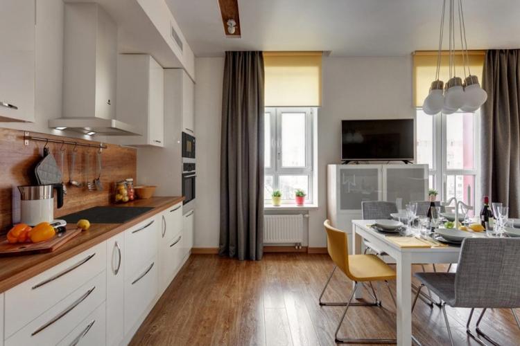 Дизайн интерьера кухни в скандинавском стиле - фото
