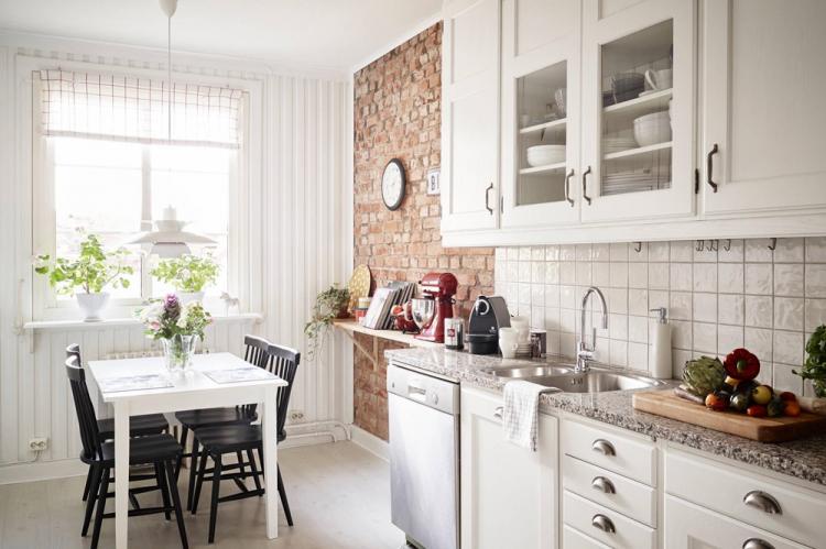 Дизайн интерьера кухни в скандинавском стиле - фото