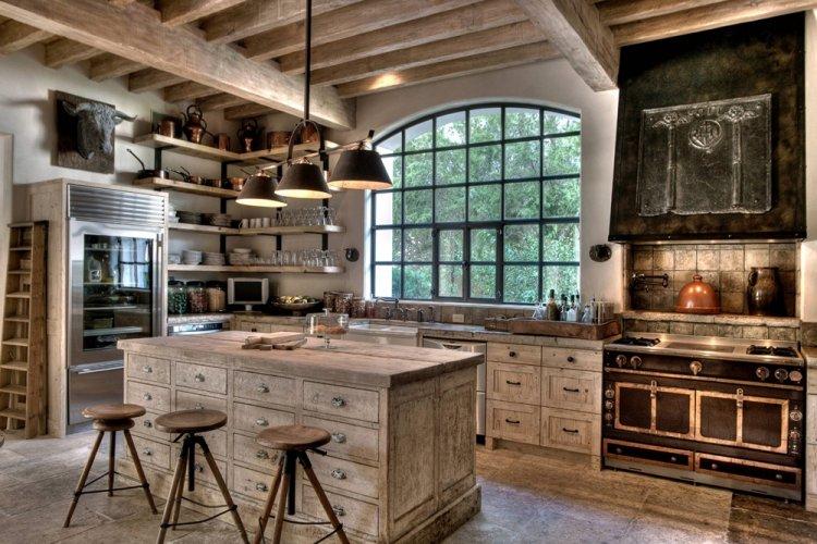 Кухня в стиле кантри - Дизайн интерьера фото