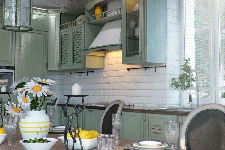 Дизайн кухни в стиле прованс - фото реальных интерьеров