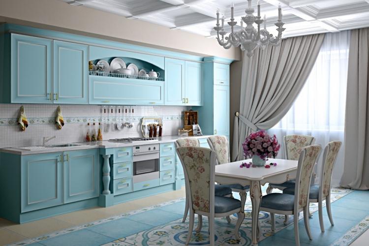 Дизайн кухни в стиле прованс - фото реальных интерьеров