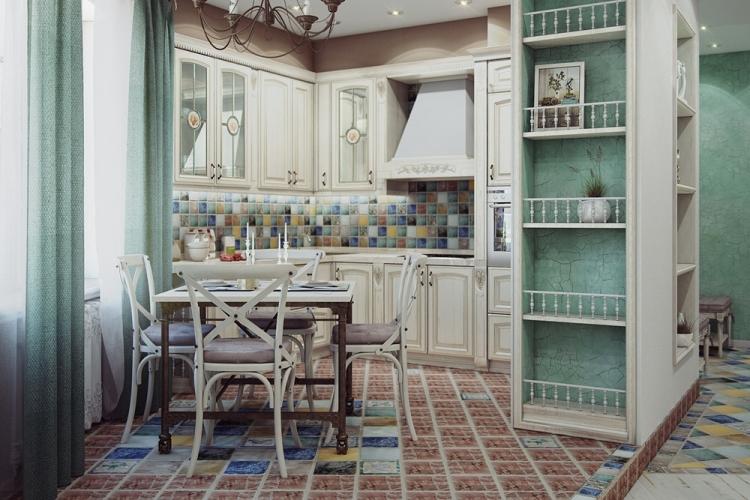 Дизайн кухни в стиле прованс - фото реальных интерьеров