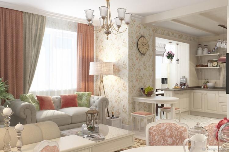 Квартира 30 кв.м. в стиле прованс - Дизайн интерьера