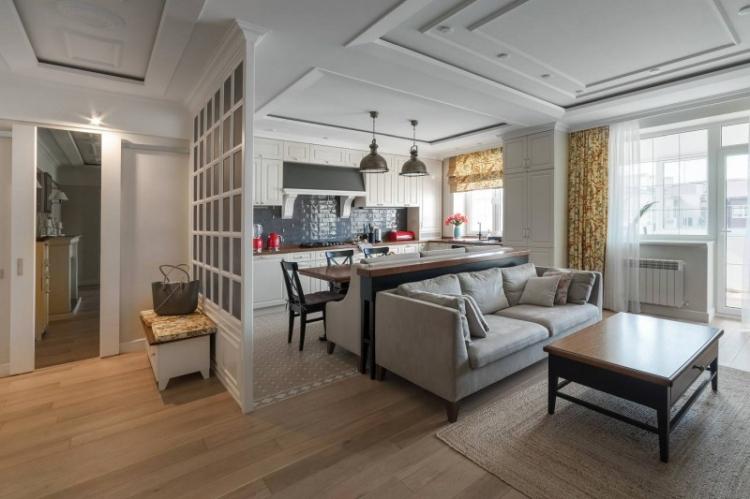 Дизайн интерьера квартиры-студии - фото реальных интерьеров