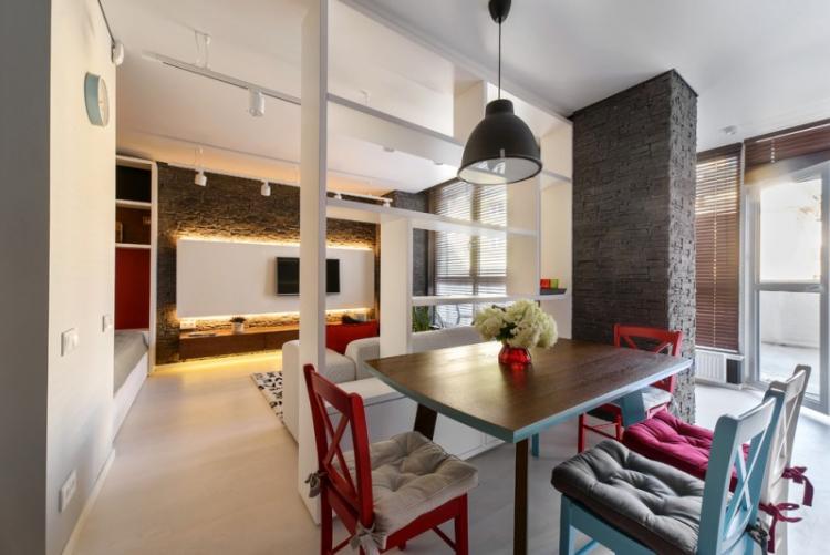 Дизайн интерьера квартиры-студии - фото реальных интерьеров