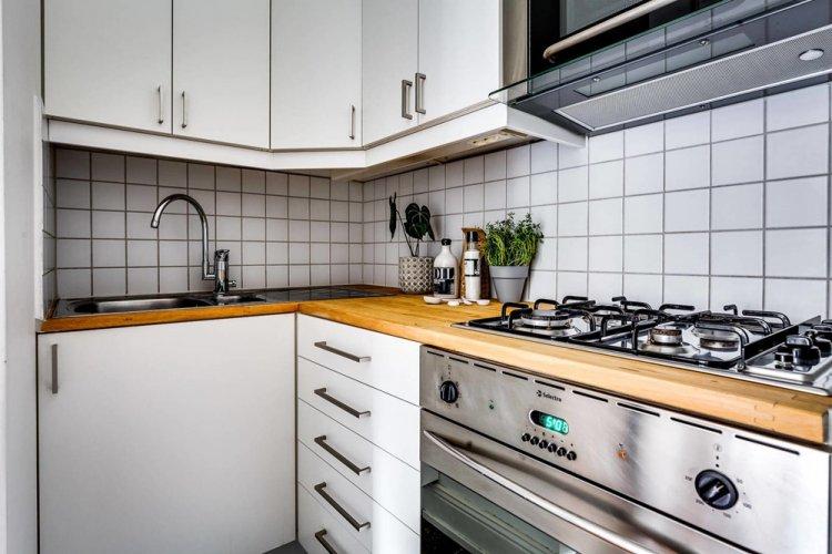 Акцент на пол - Дизайн квартиры в скандинавском стиле