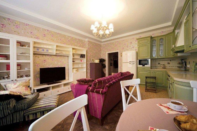 Деревенская сказка для бабушки и внучки - Дизайн квартиры в стиле прованс